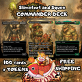 Slimefoot and Squee Custom Commander Deck — Saproling Sacrifice and Reanimation | Jund | Fantasy Art Proxy Deck
