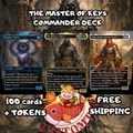 The Master of Keys Commander Deck | 100 Custom Cards + Tokens | Dark Fantasy Art | Esper Stax Control cEDH