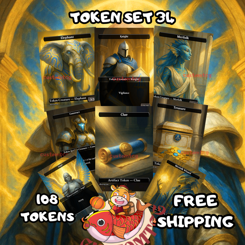 TOKEN SET 34 — Radiant Sanctum Collection (108 Tokens)