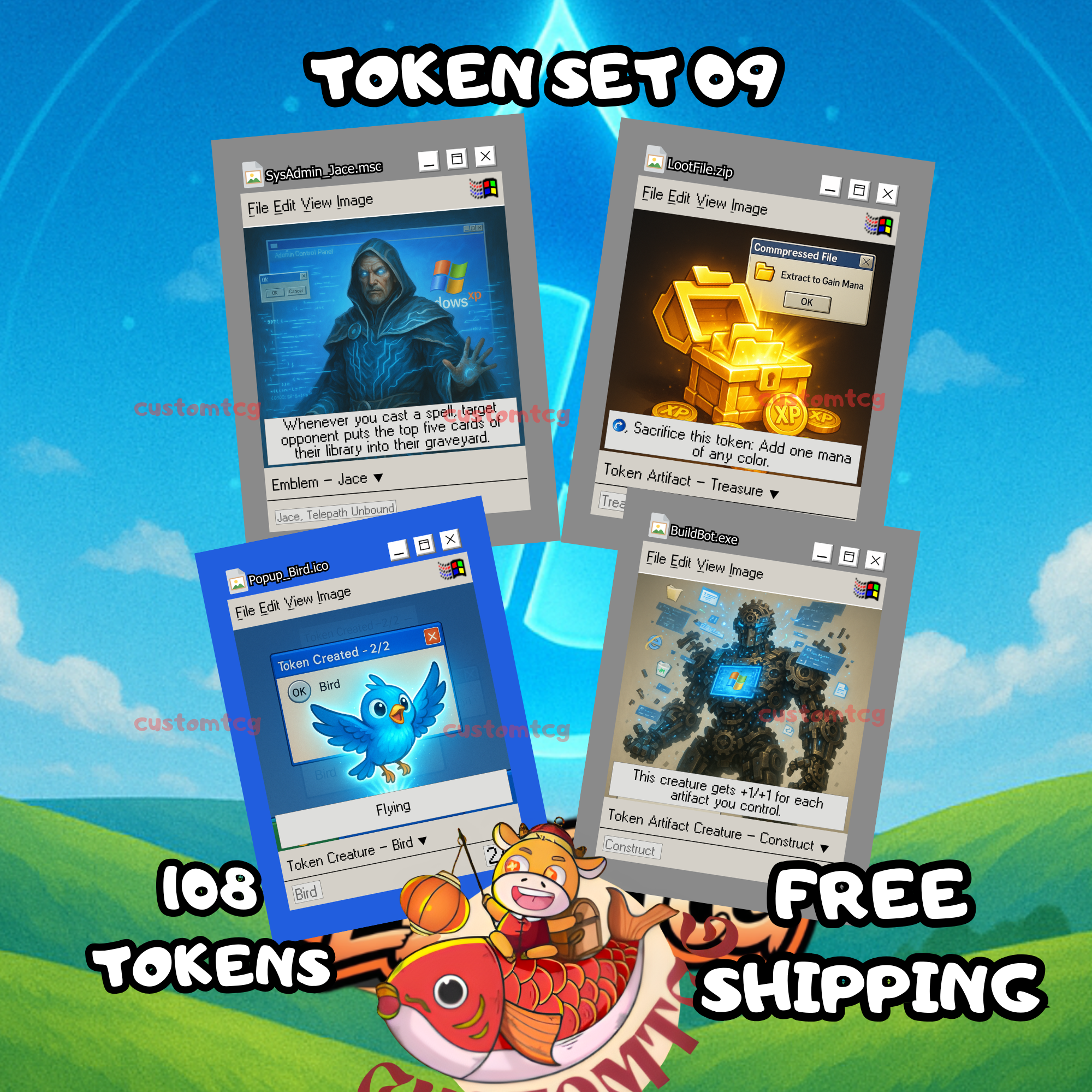 TOKEN SET 09 • Retro PC / Windows Vibes (108 Tokens)