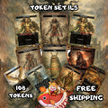 Token Set 145 - 108 Custom MTG Token Cards - Bird, Manifest, Copy, Treasure, Eldrazi Horror, Slug, Nightmare, Shapeshifter and Horror