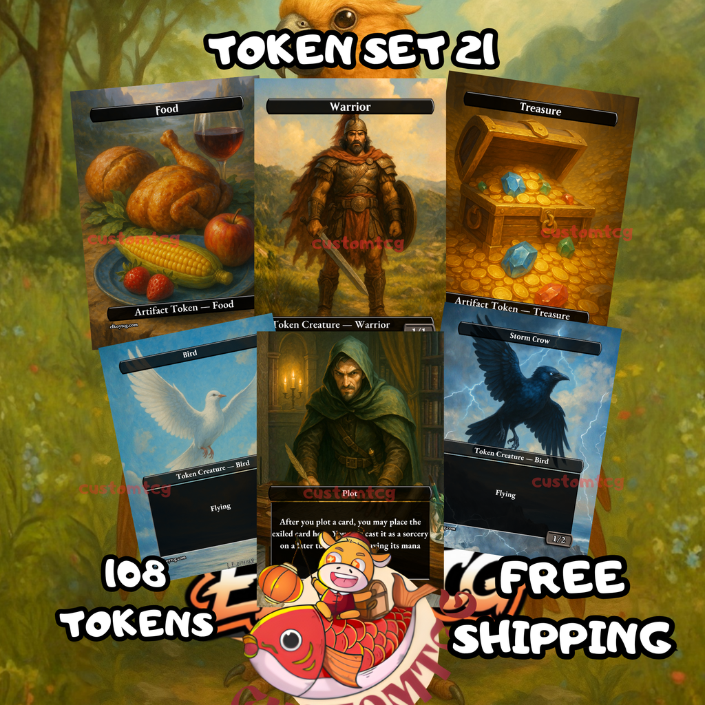 TOKEN SET 21 - TREASURE &  ADVENTURE EDITION