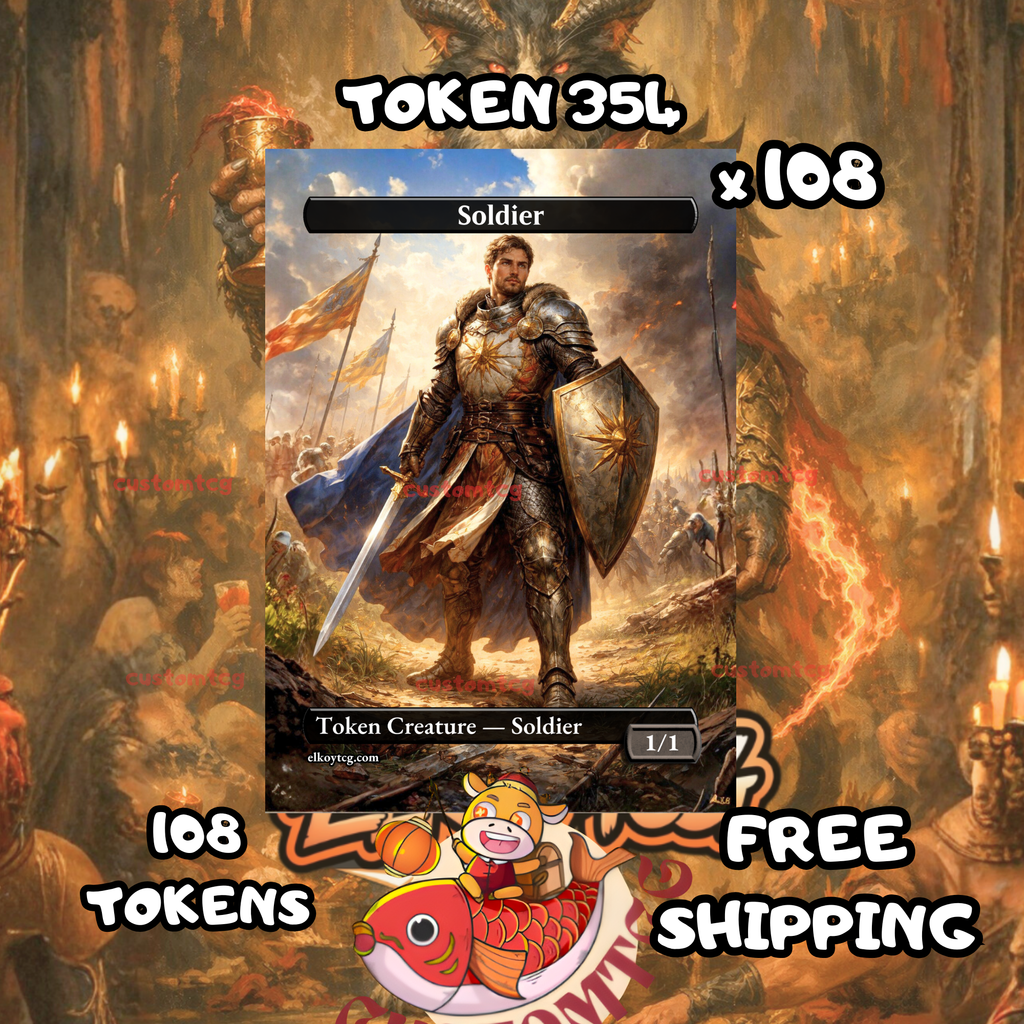 Soldier token 1-1 108 copies - S354