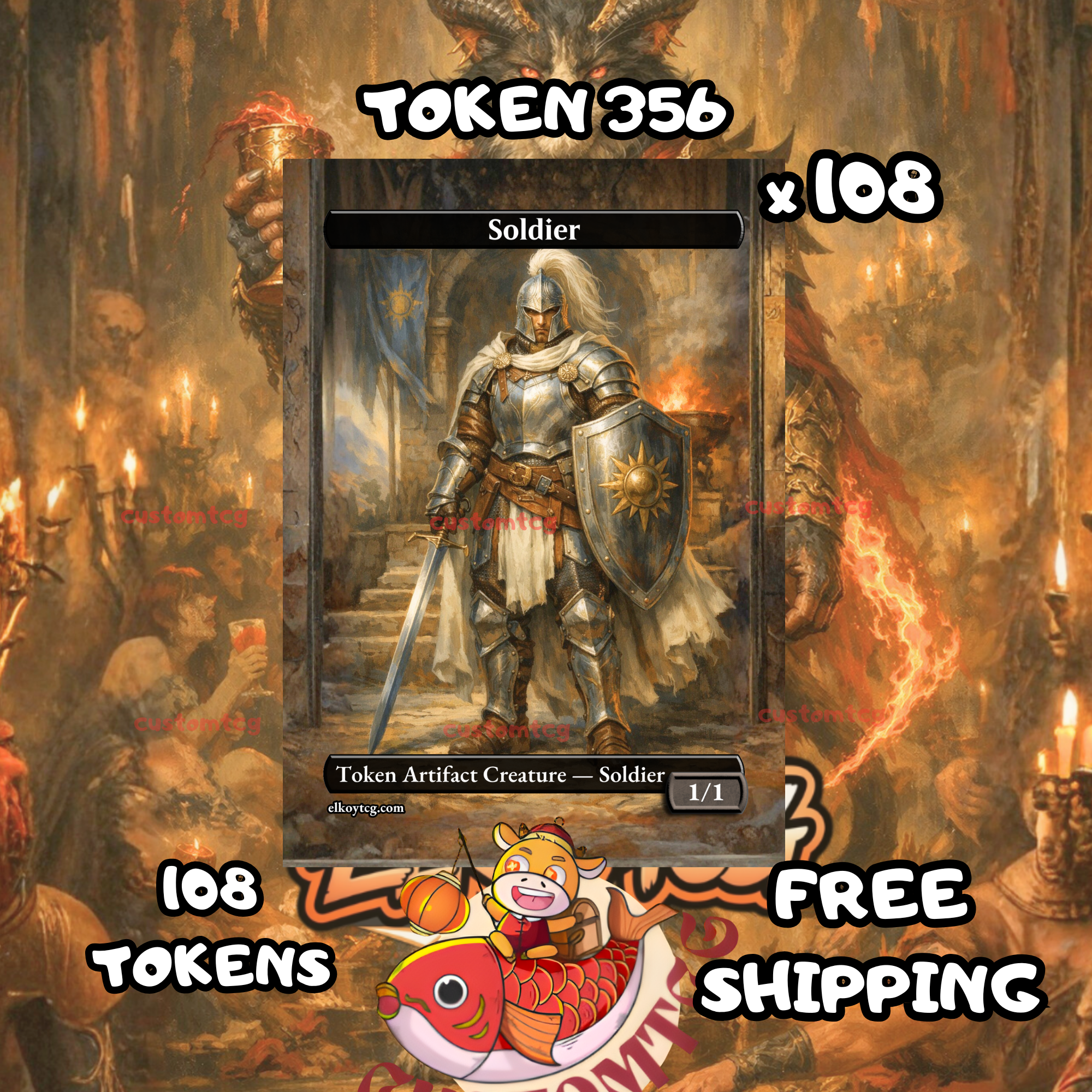 Soldier token 1-1 108 copies - S356