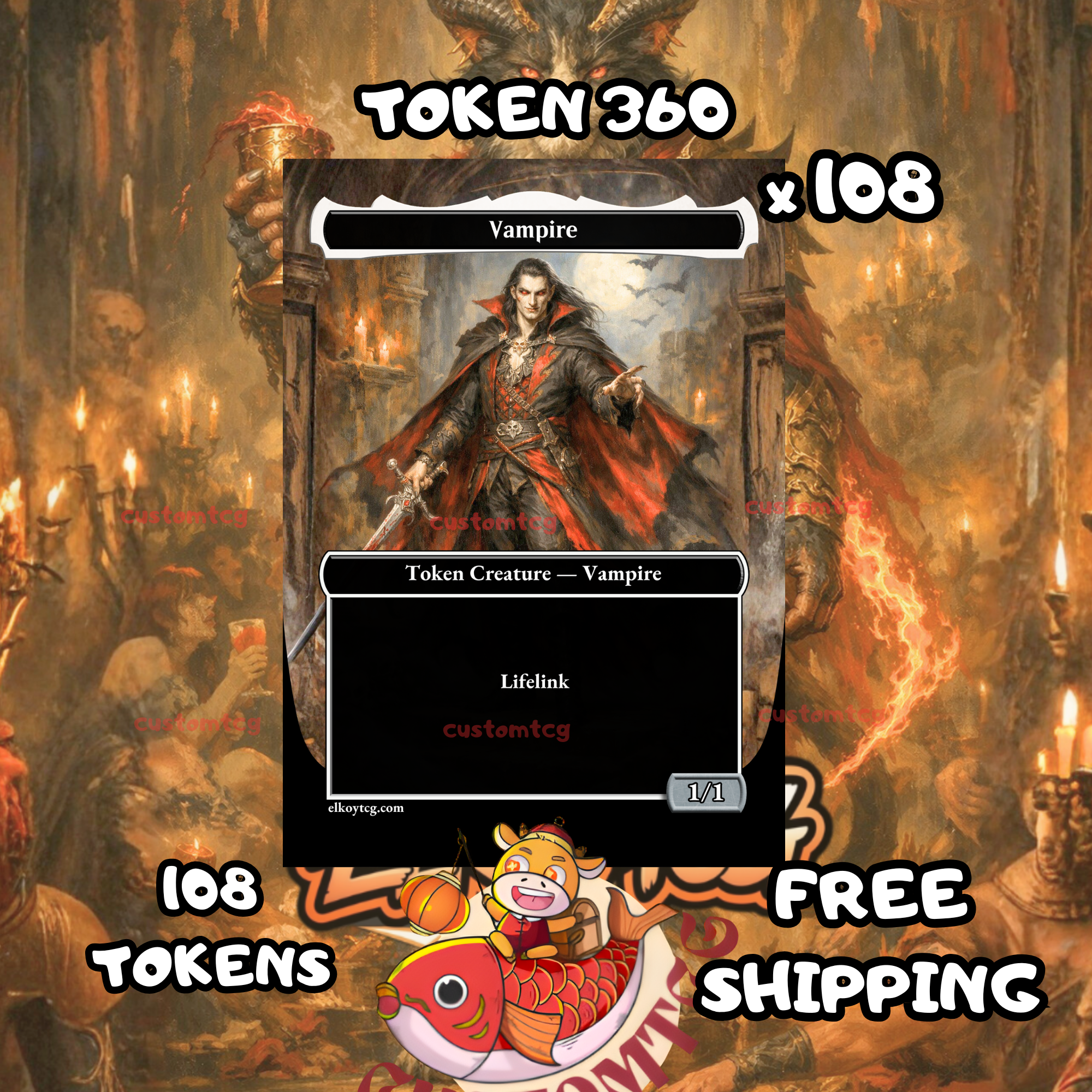 Vampire lifelink token 1-1 108 copies - S360