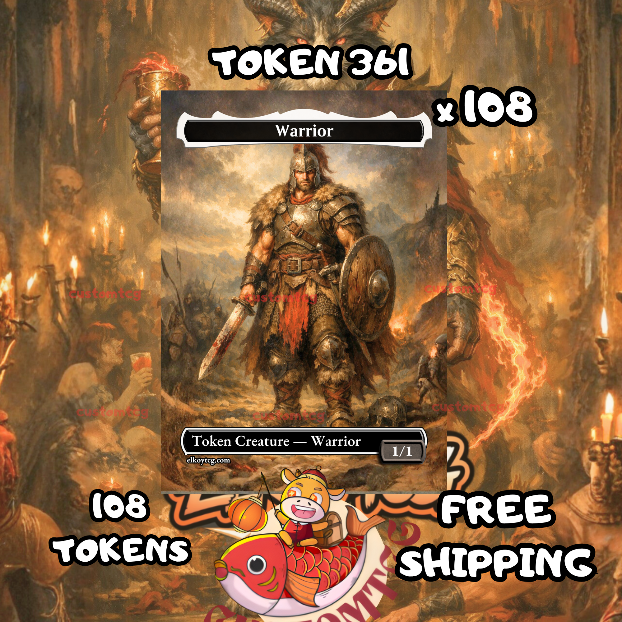 Warrior token 1-1 108 copies - S361