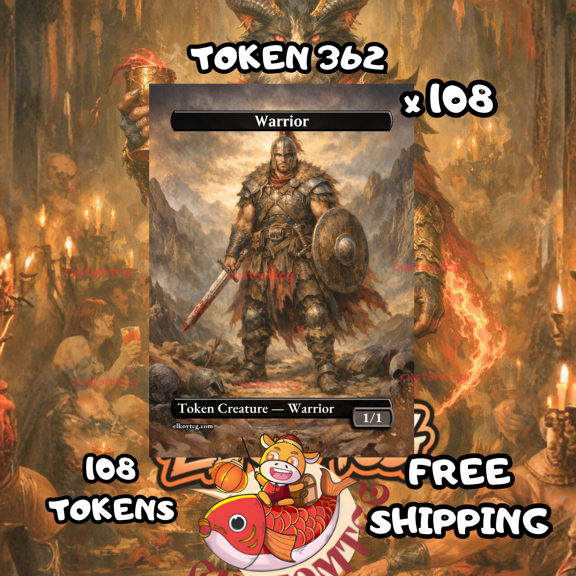 Warrior token 1-1 108 copies - S362