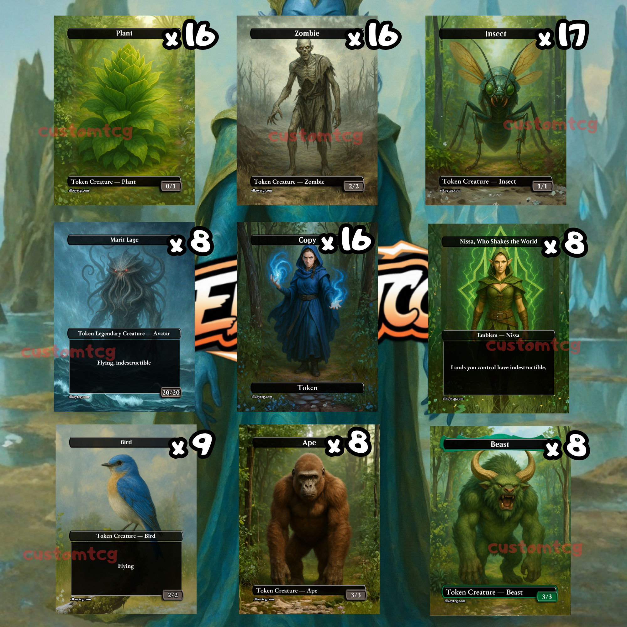 TOKEN SET 69 - NATURE &  NIGHTMARES EDITION