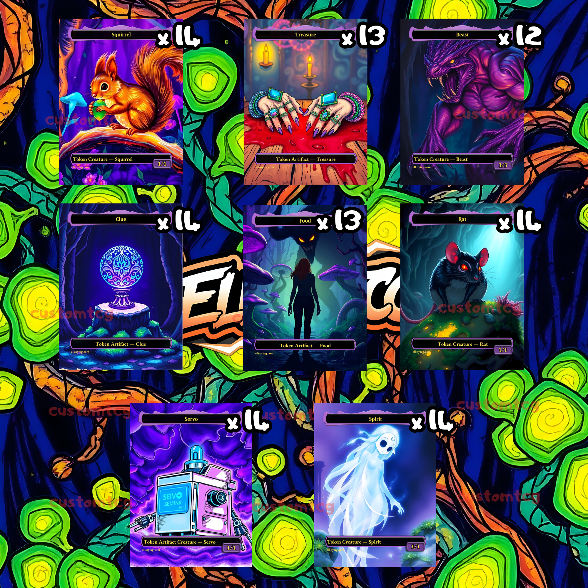 TOKEN SET 20 - NEON DREAM TOKENS EDITION