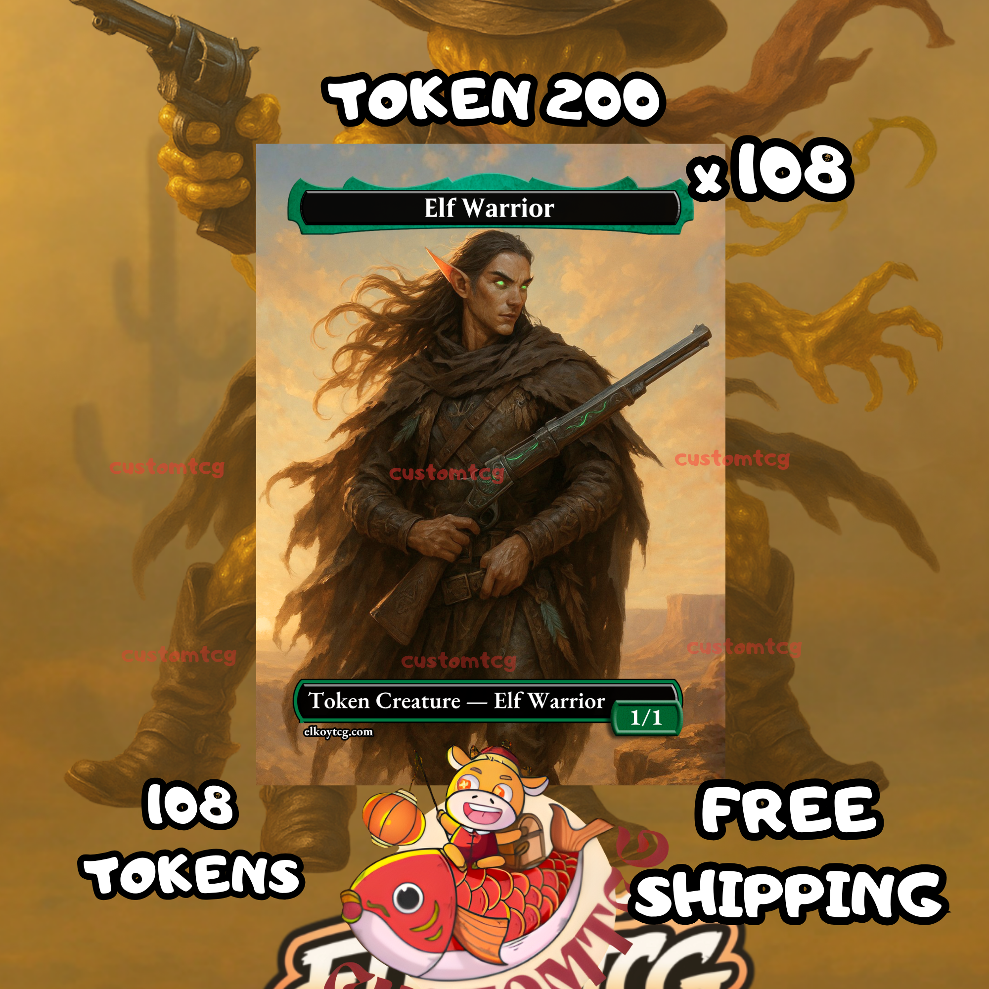 Elf Warrior token 1-1 108 copies - S200