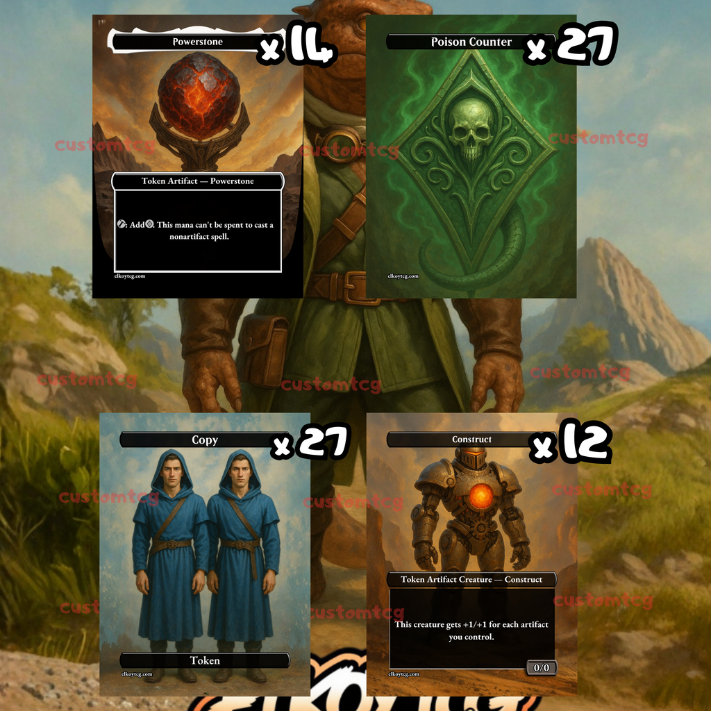 TOKEN SET 94 • 108 Tokens • Poison Counters & Powerstones