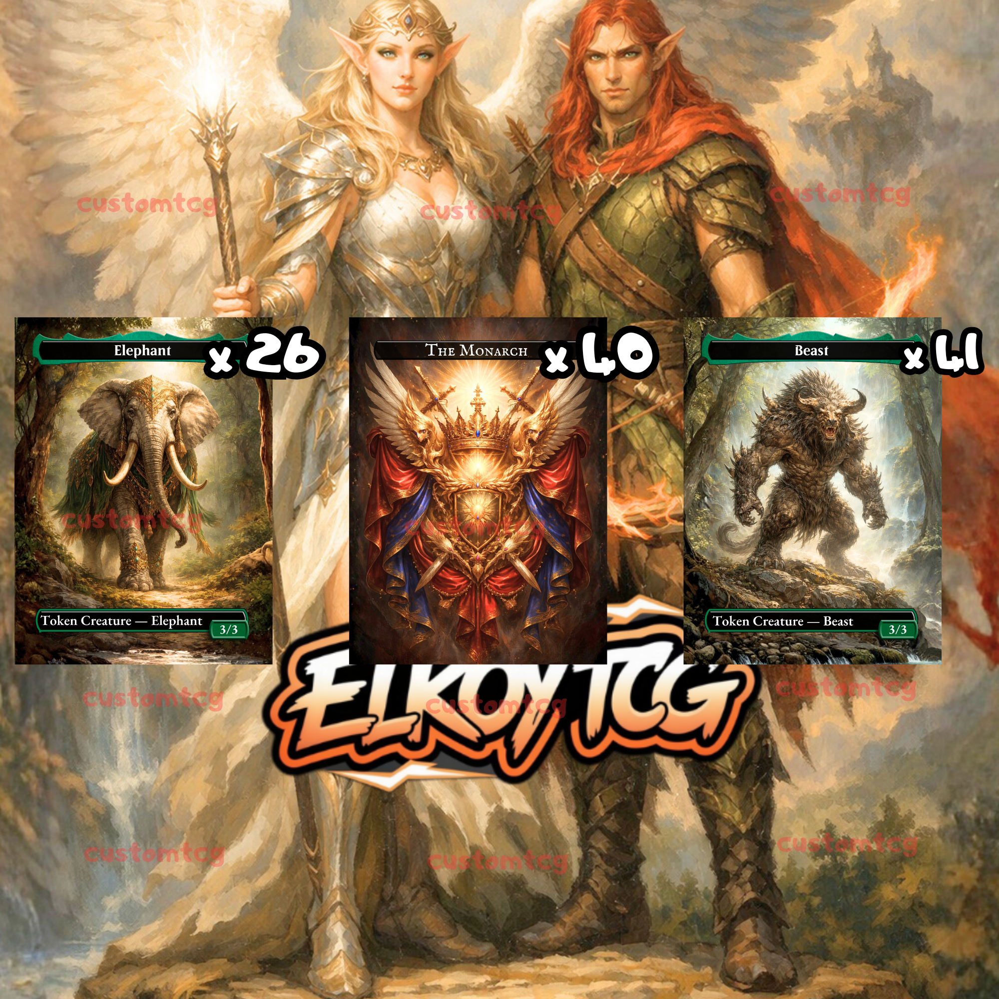 TOKEN SET 84 • 108 Tokens • The Monarch Theme