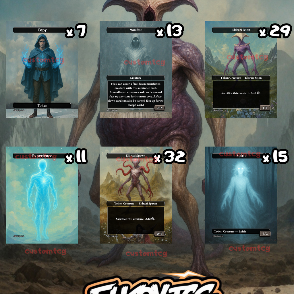 Token Set 10 Eldrazi Mysteries (108 Tokens)