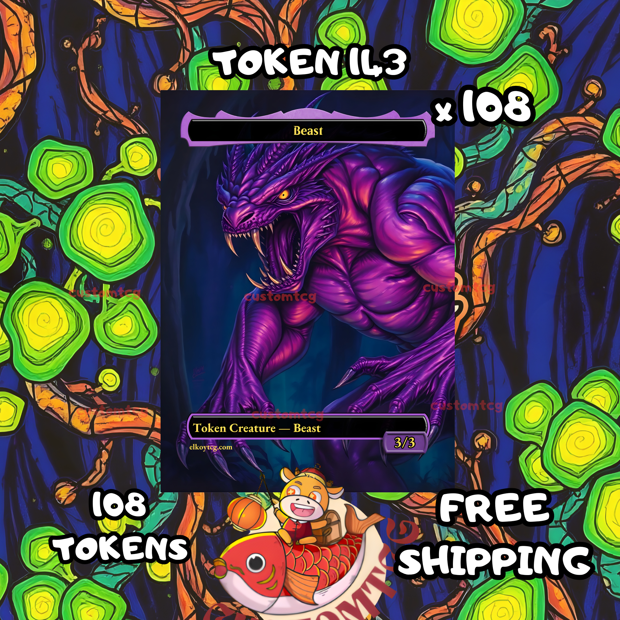 beast token 3-3 108 copies - S143