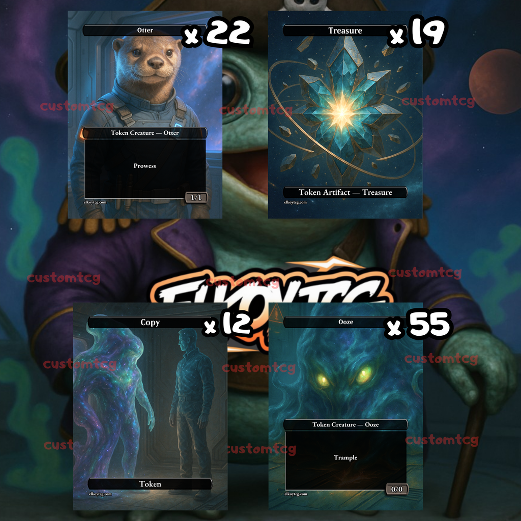 Token Set 33 — Cosmic Critters & Glowing Treasures (108 Tokens)