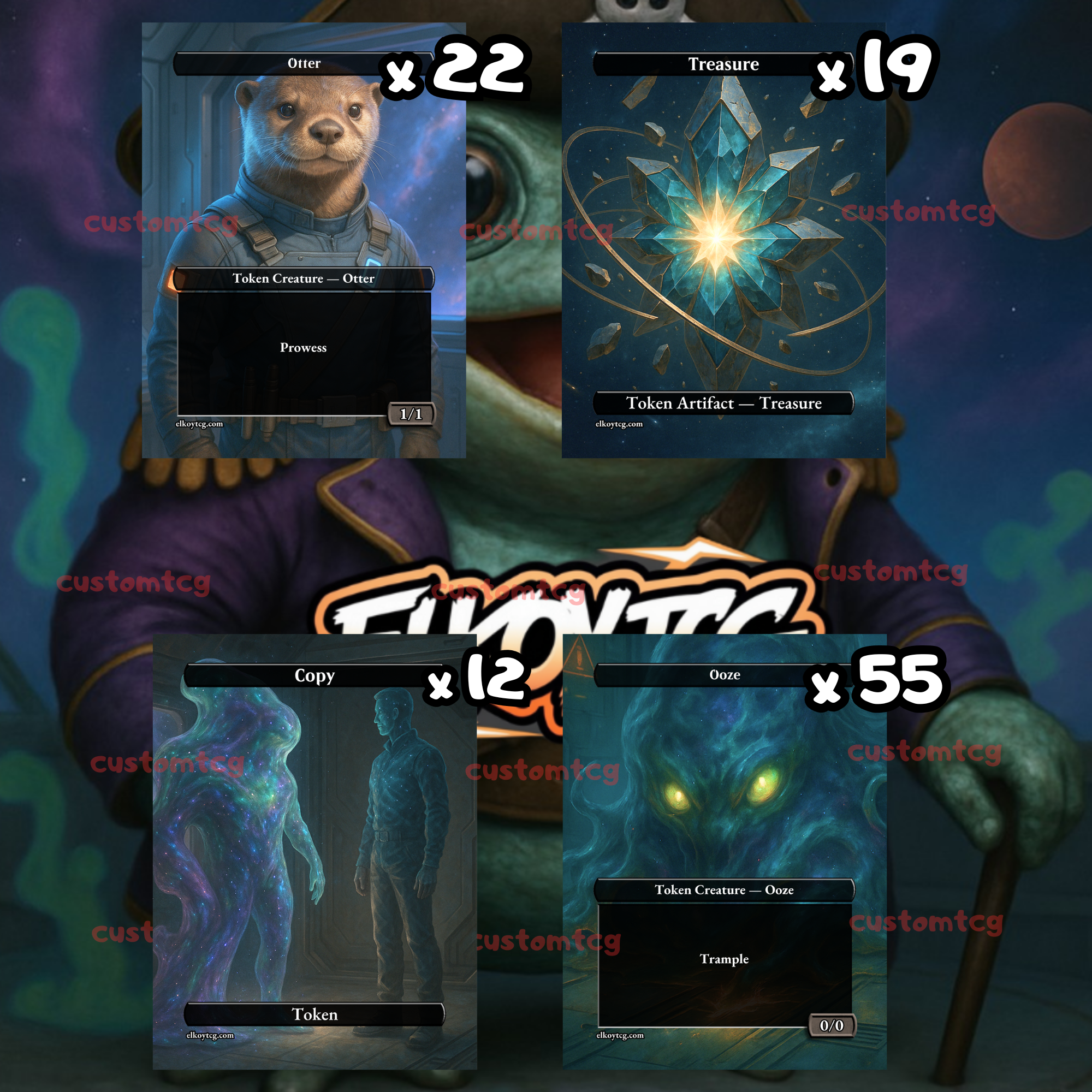 Token Set 33 — Cosmic Critters & Glowing Treasures (108 Tokens)
