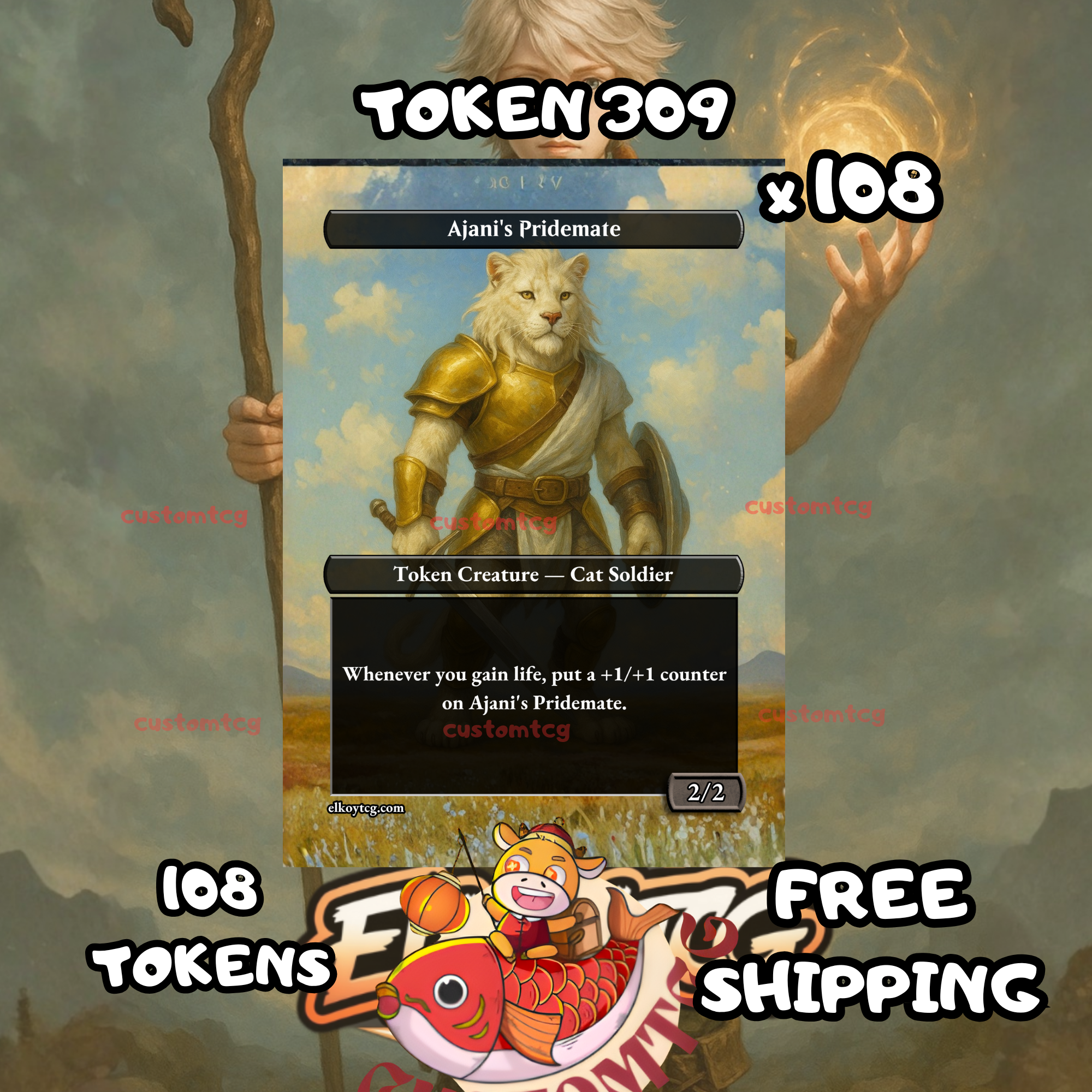 Ajani pridemate token 2-2 108 copies - S309