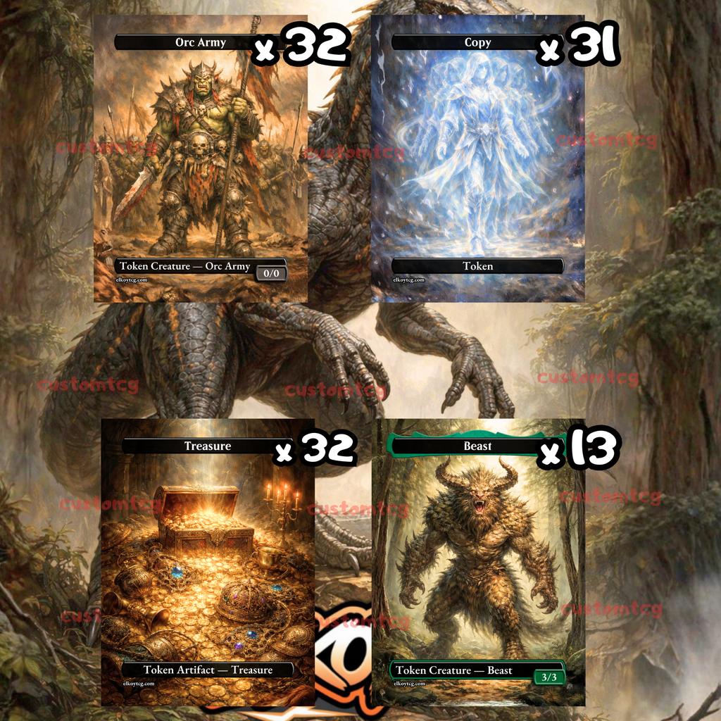 TOKEN SET 45 - 108 CUSTOM TOKENS FOR MTG