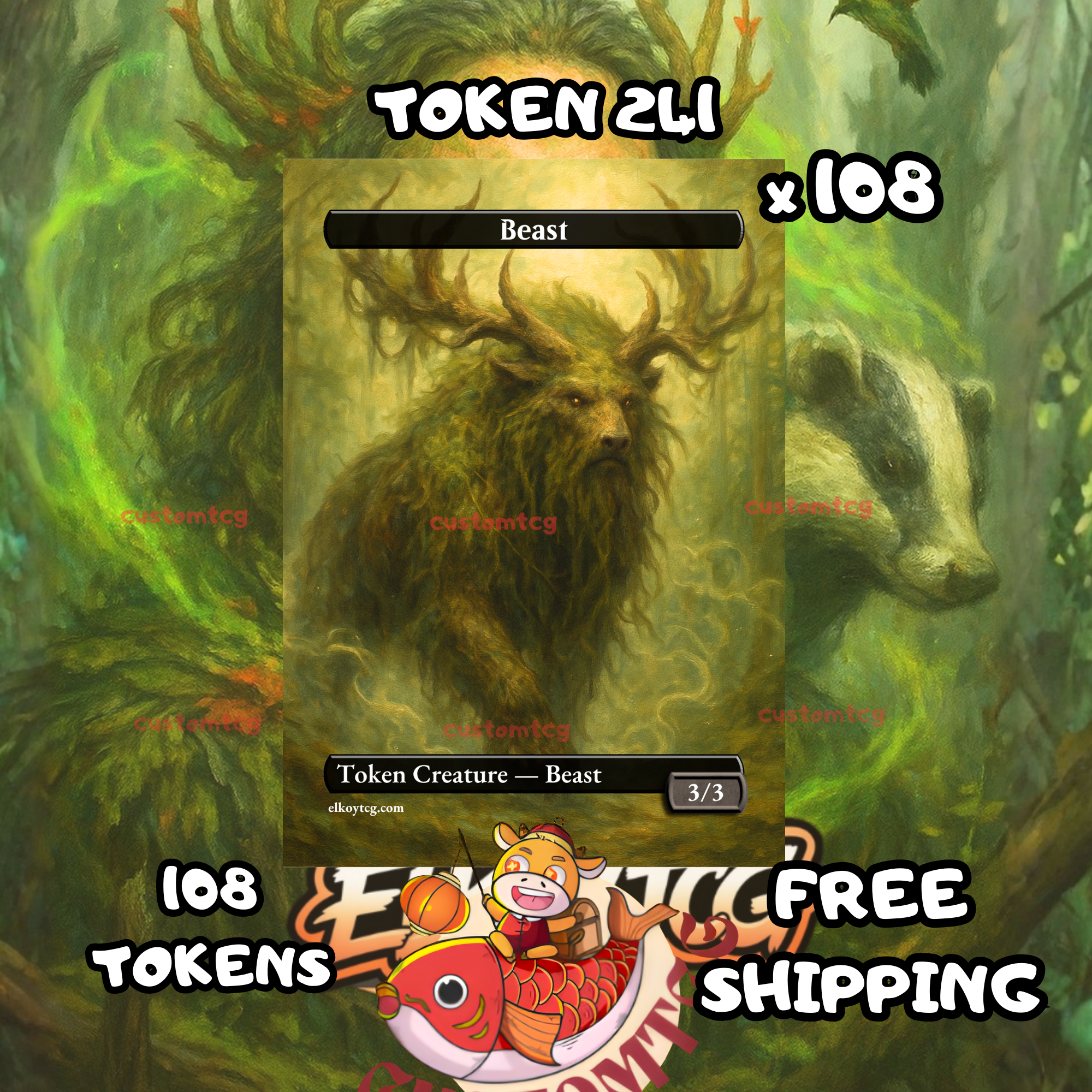 Beast token 3-3 108 copies - S241