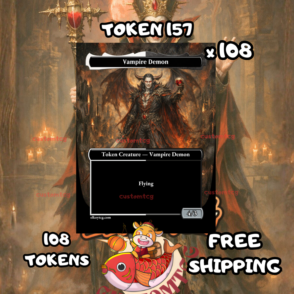 Vampire Demon token 4-3 108 copies - S157