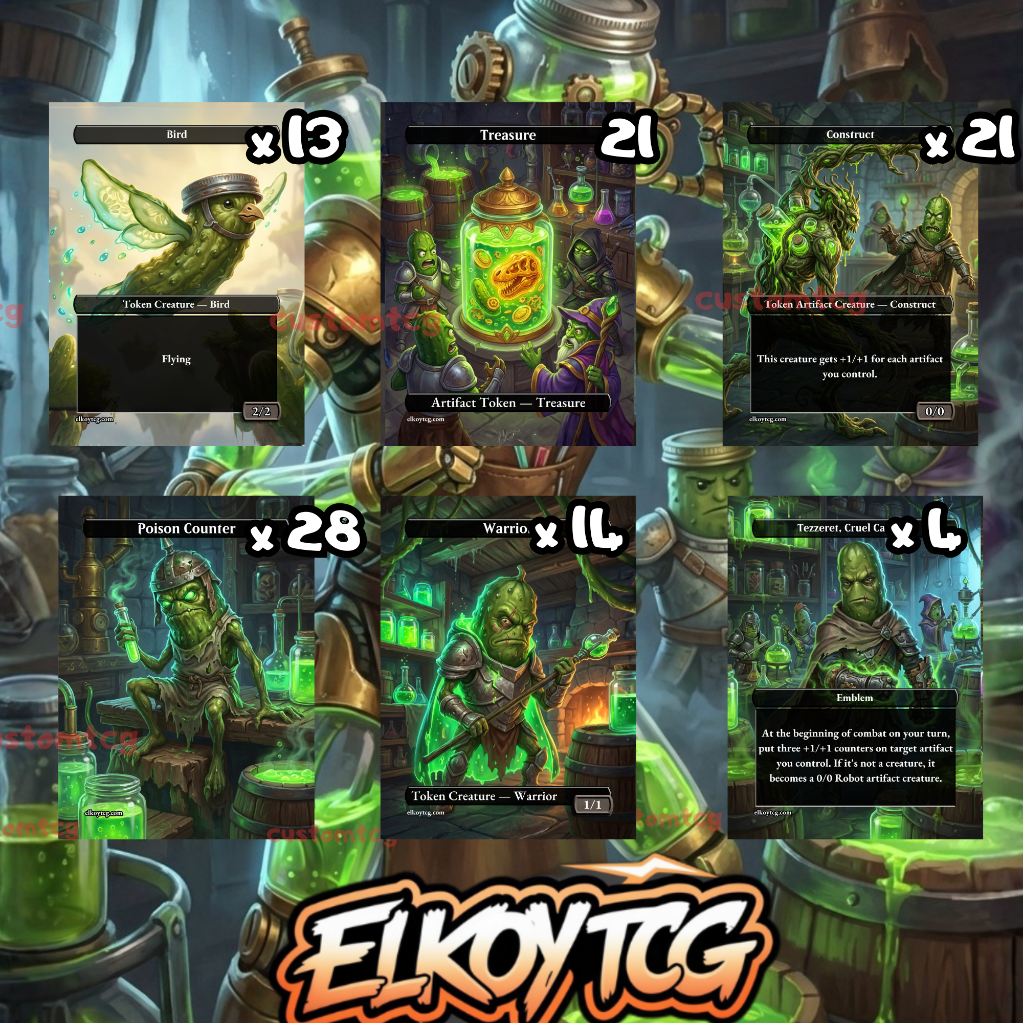 Token Set 72 – Toxic Alchemy Tokens (108 Cards)