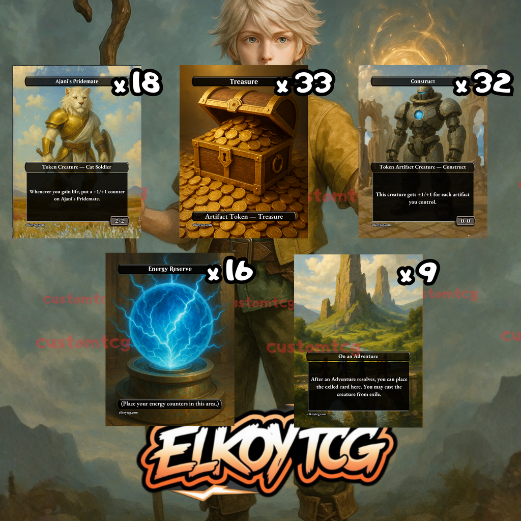 TOKEN SET 44- 108 CUSTOM TOKENS FOR MTG