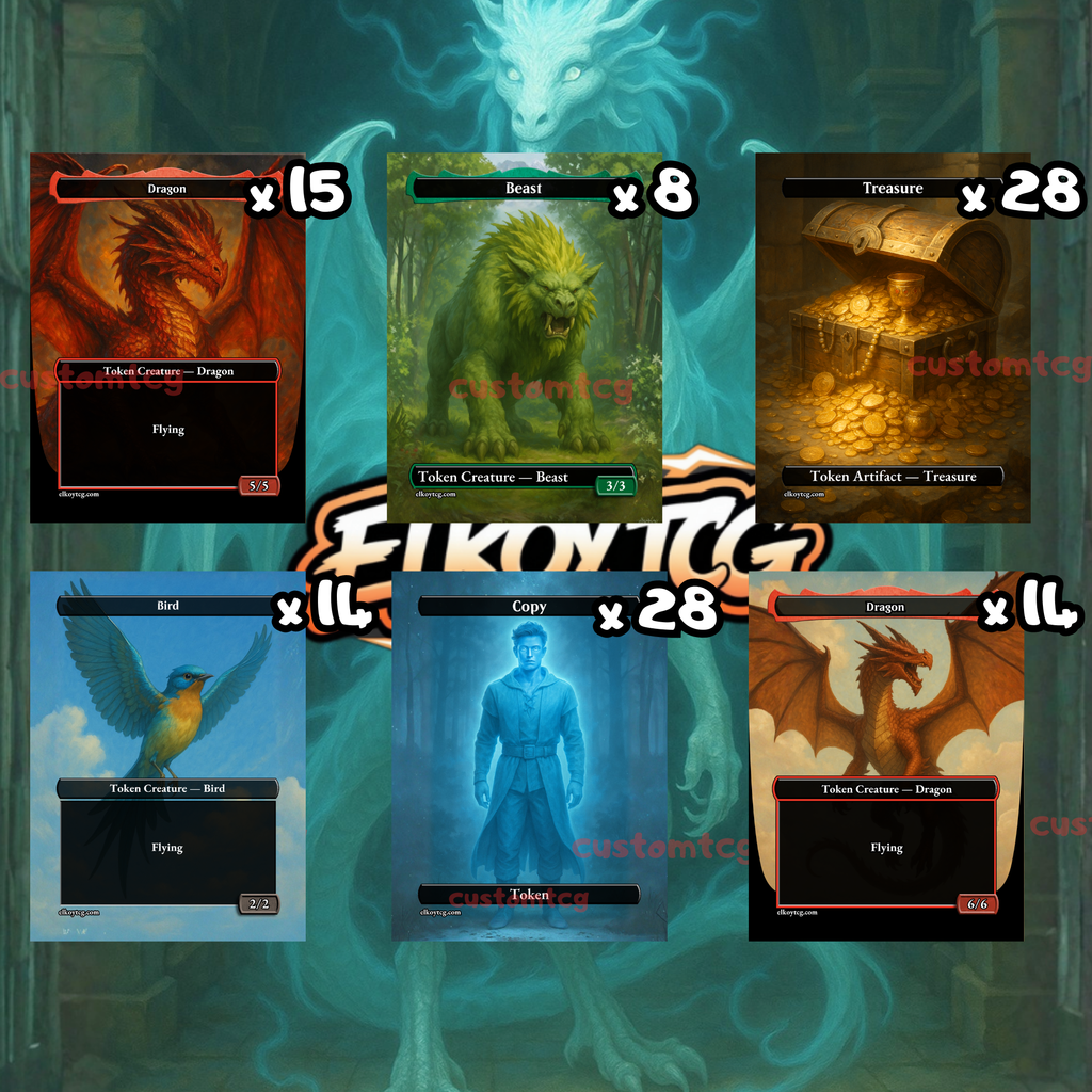 Token Set 111 — Dragons, Treasure & Copy Pack (108 Tokens)
