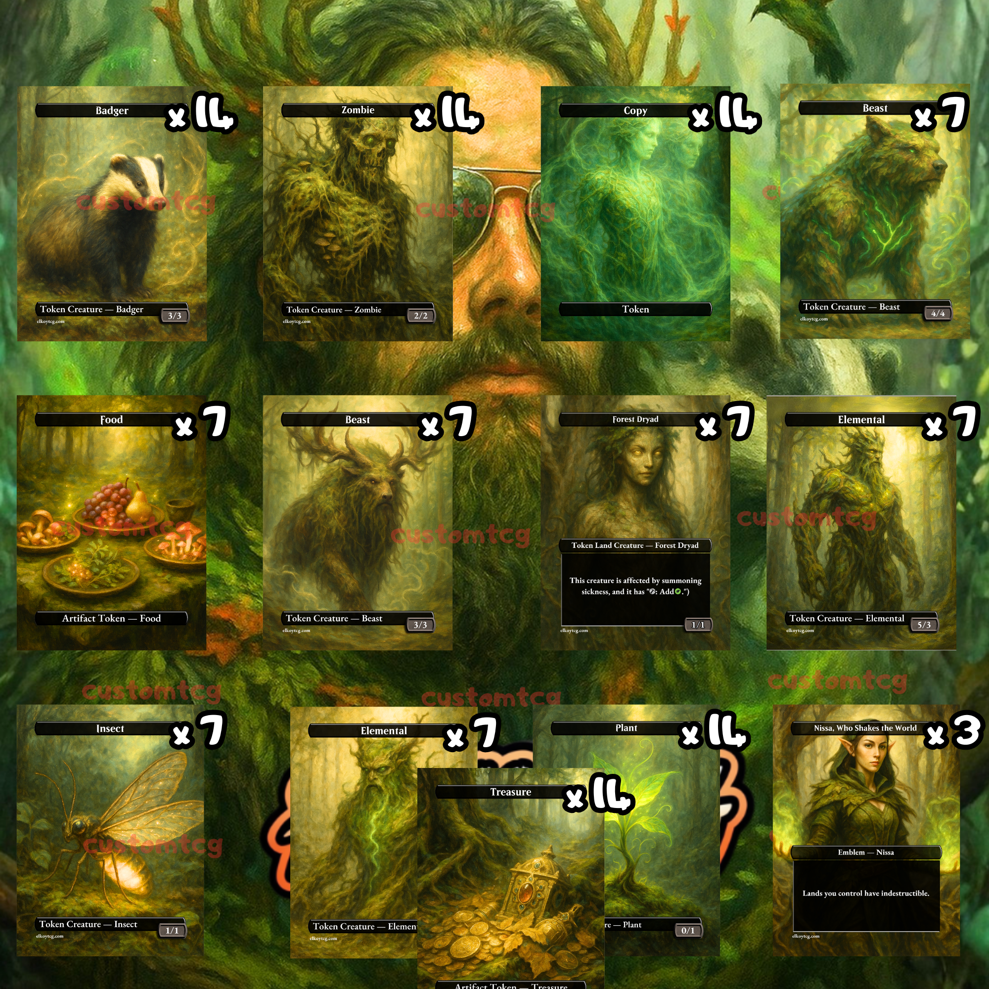 Token Set 37 — Verdant Wilds Bundle (108 Tokens)