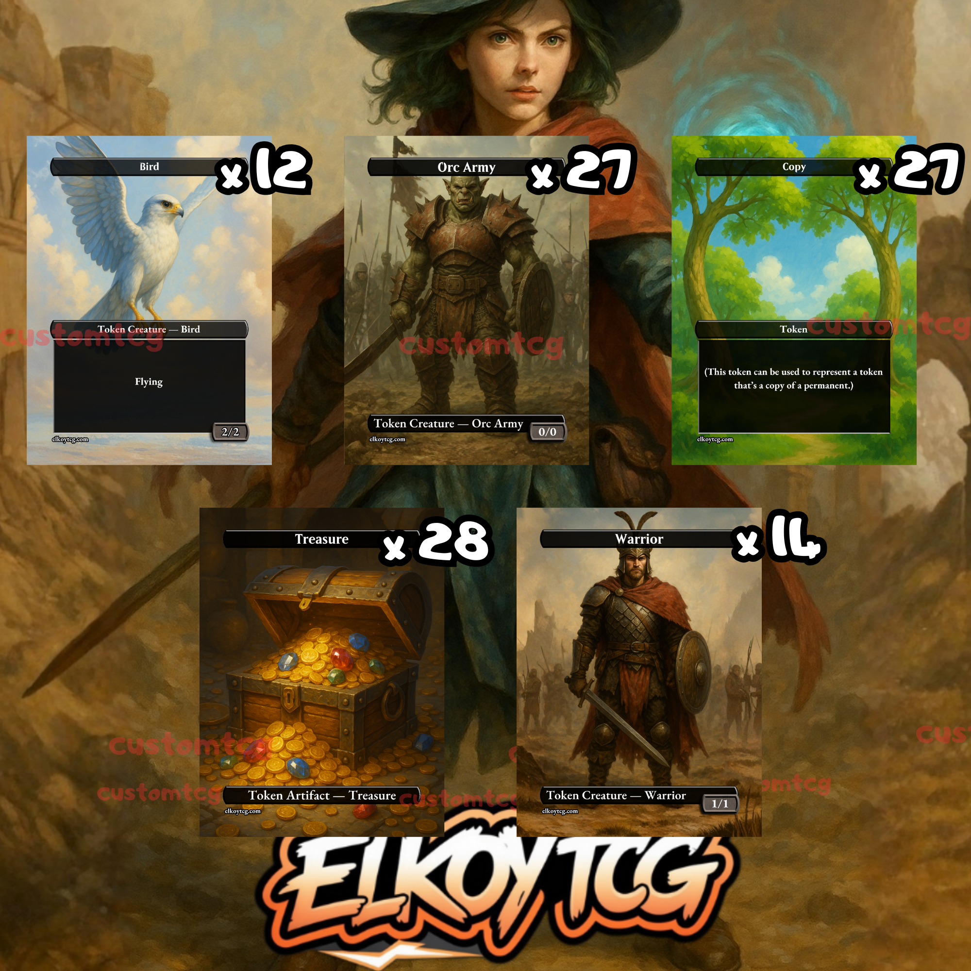 TOKEN SET 97 • 108 Tokens • Orc Army, Treasure & Copy