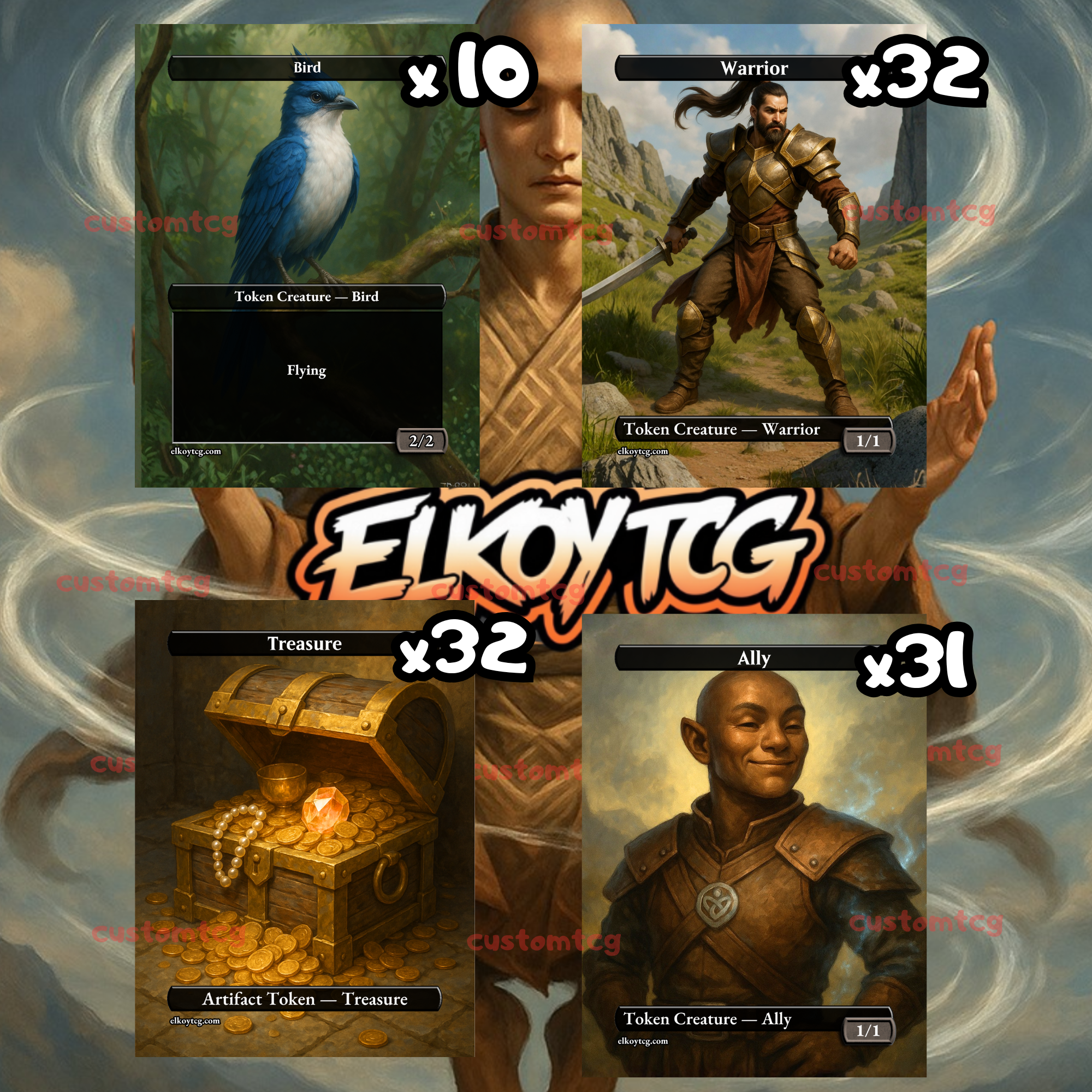 Token Set 07 – Monk’s Serenity (108 Tokens)
