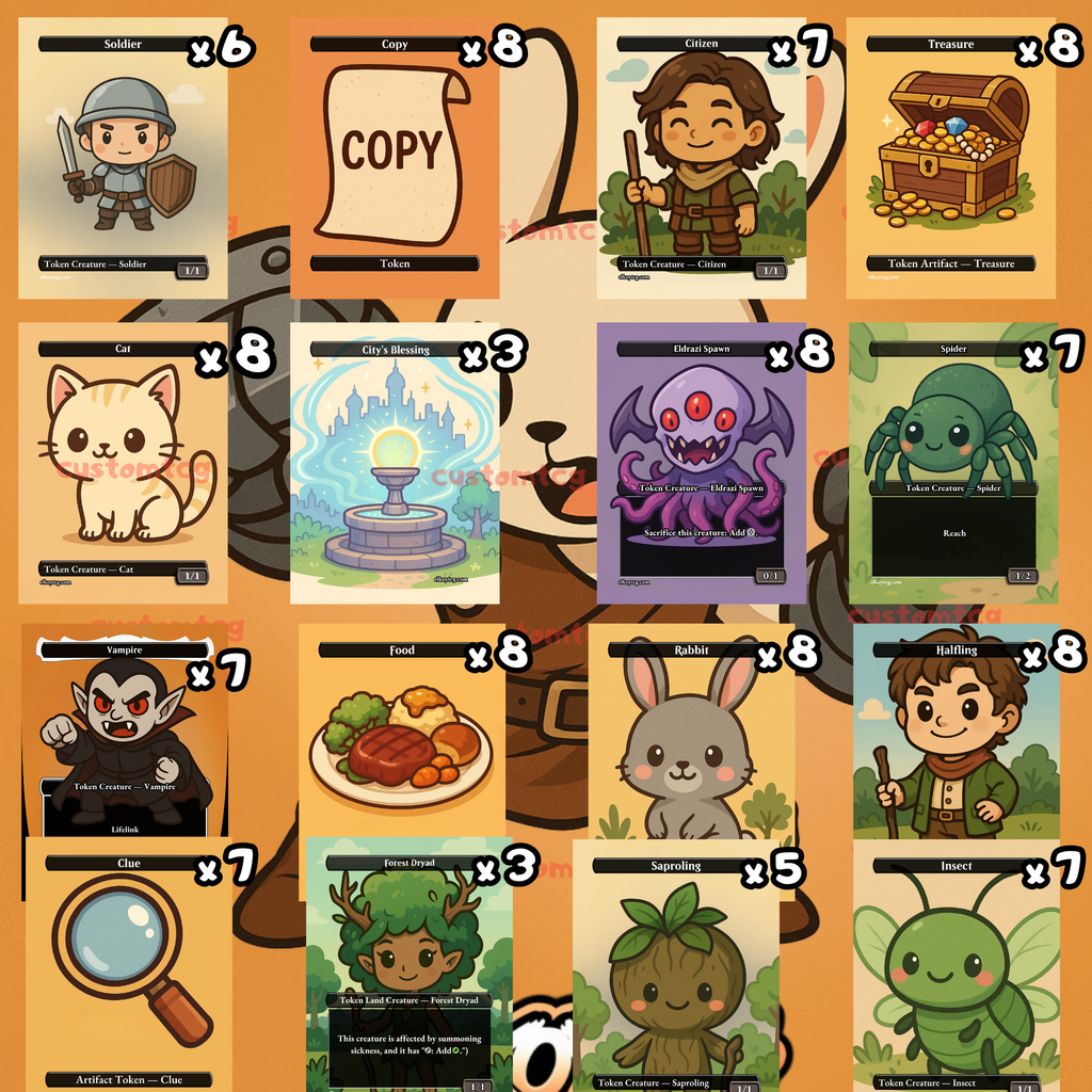 Token Set 11 - Cute Chibi Adventure Tokens (108)