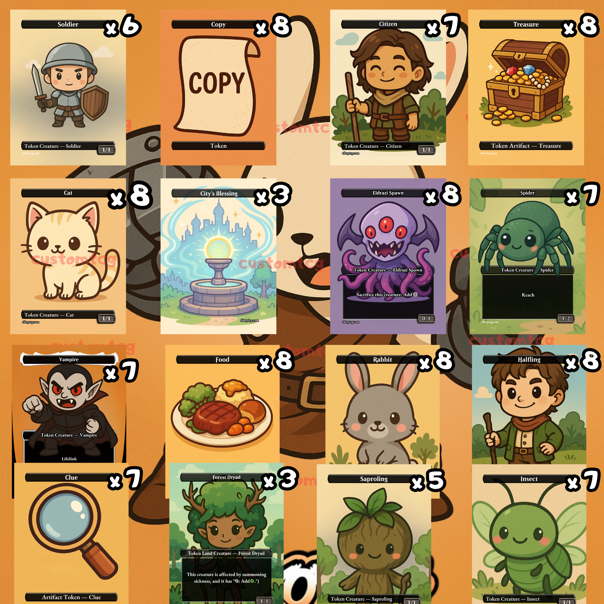 Token Set 11 - Cute Chibi Adventure Tokens (108)