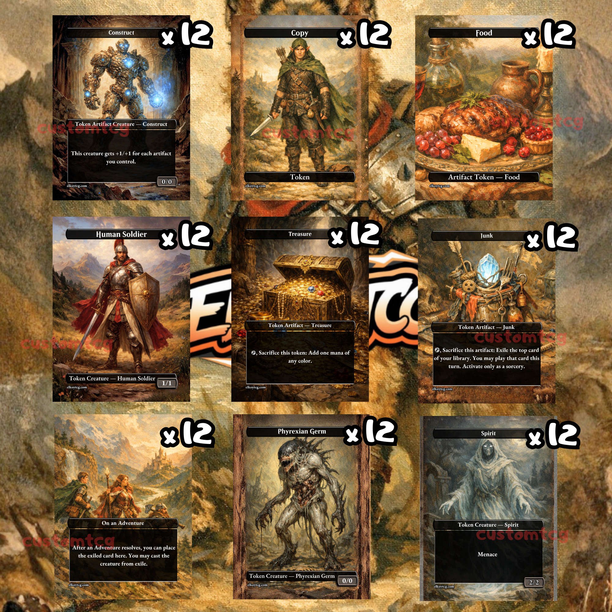 Adventure & Utility Token Pack (108 Tokens) | Token Set 136