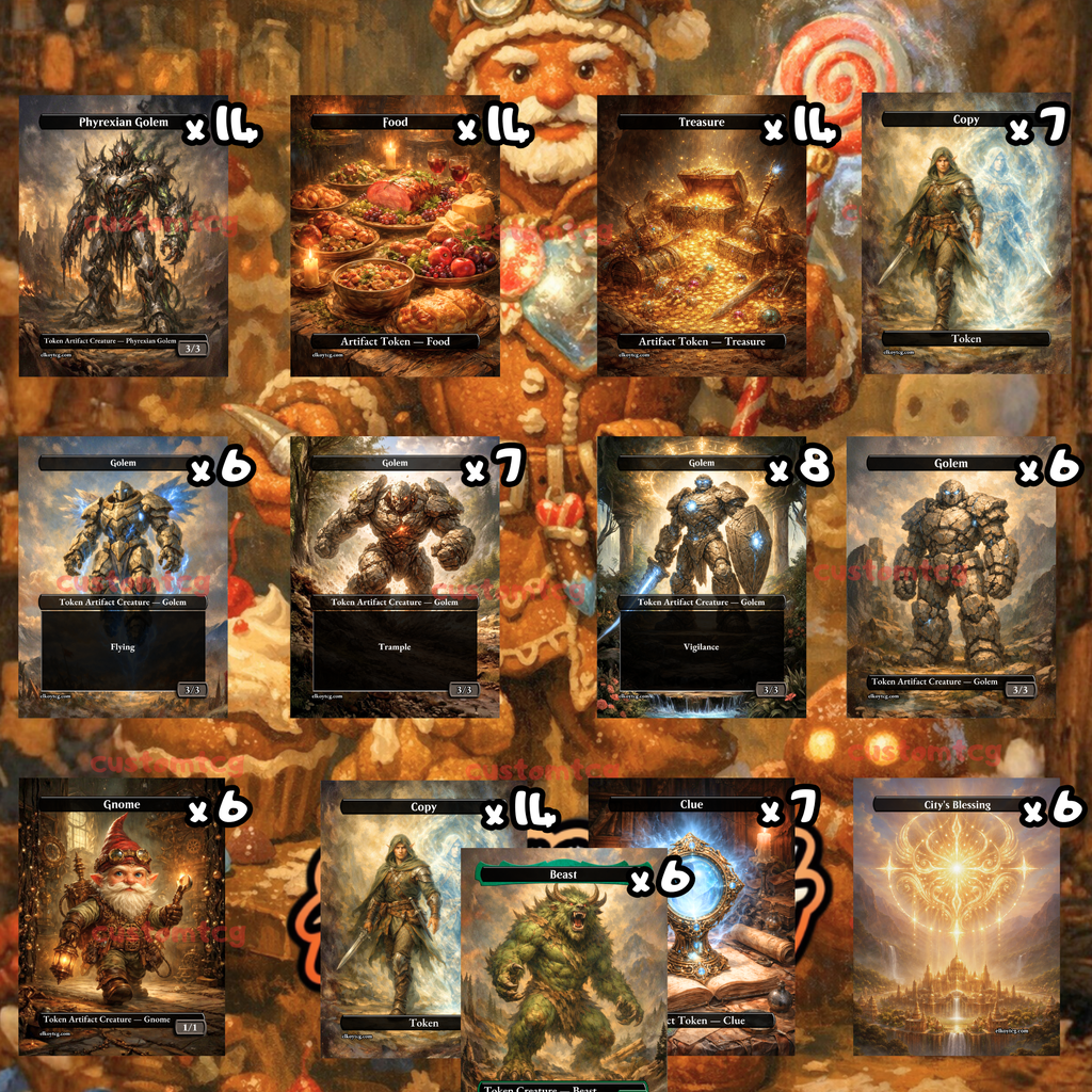 TOKEN SET 16 - FEAST & GOLEMS EDITION
