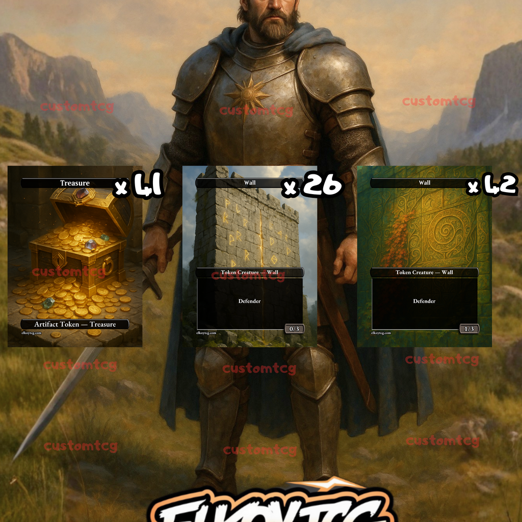 Token Set 32 — Treasure &  Walls (108 Tokens)