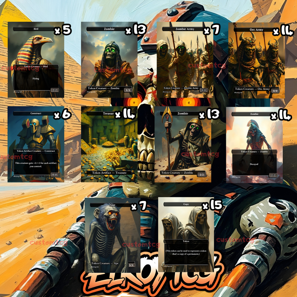 Token Set 28 — Desert Wasteland Warband (108 Tokens )