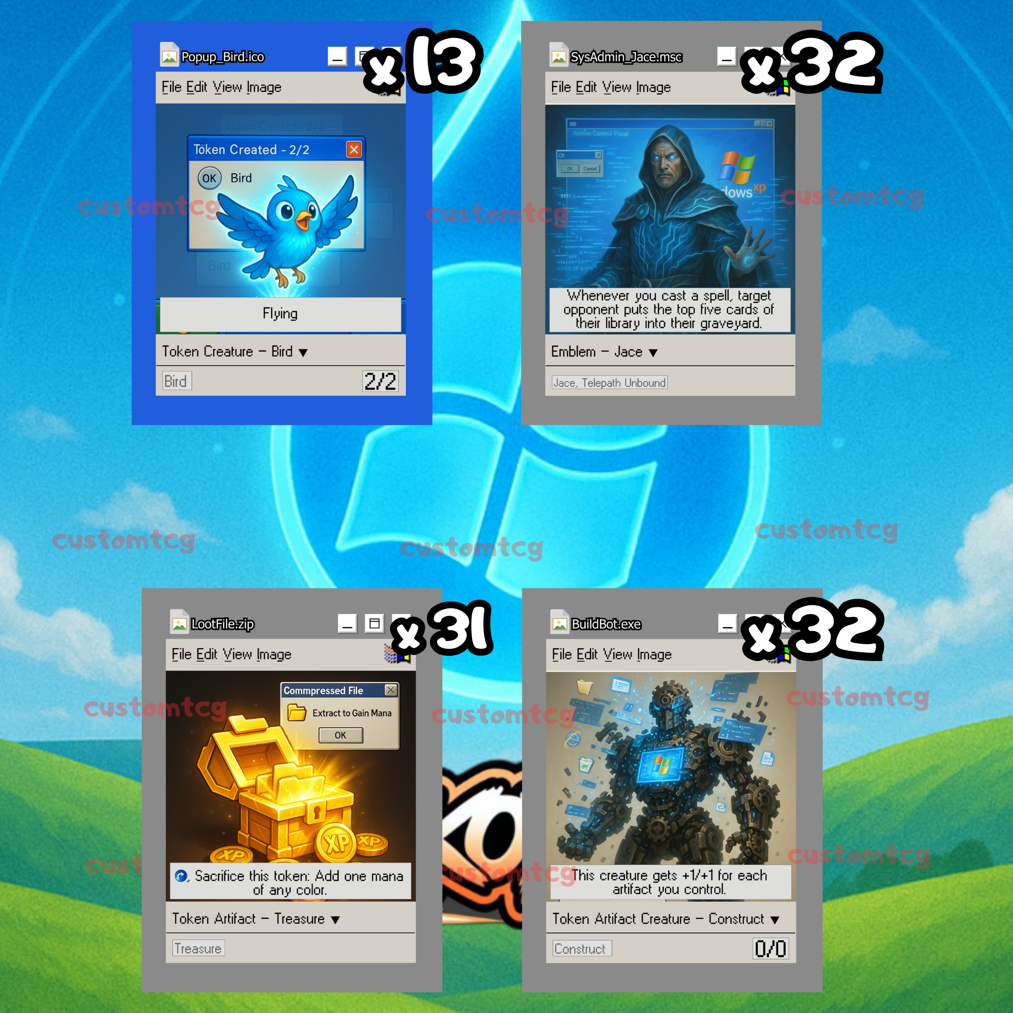 TOKEN SET 09 • Retro PC / Windows Vibes (108 Tokens)