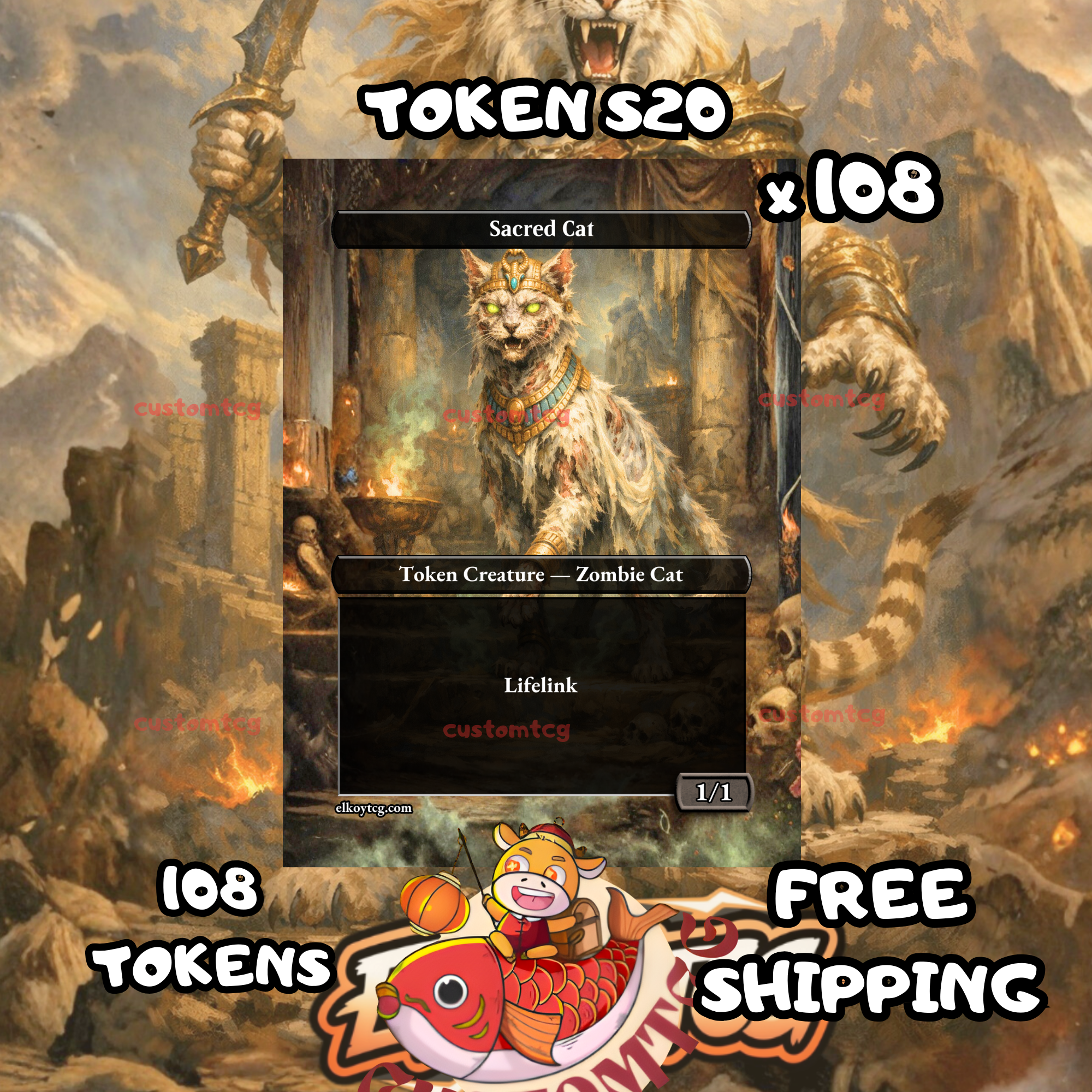Sacred cat lifelink 1-1 white 108 copies - S20