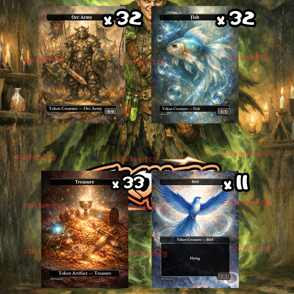 TOKEN SET 66 - 108 FANTASY TOKENS