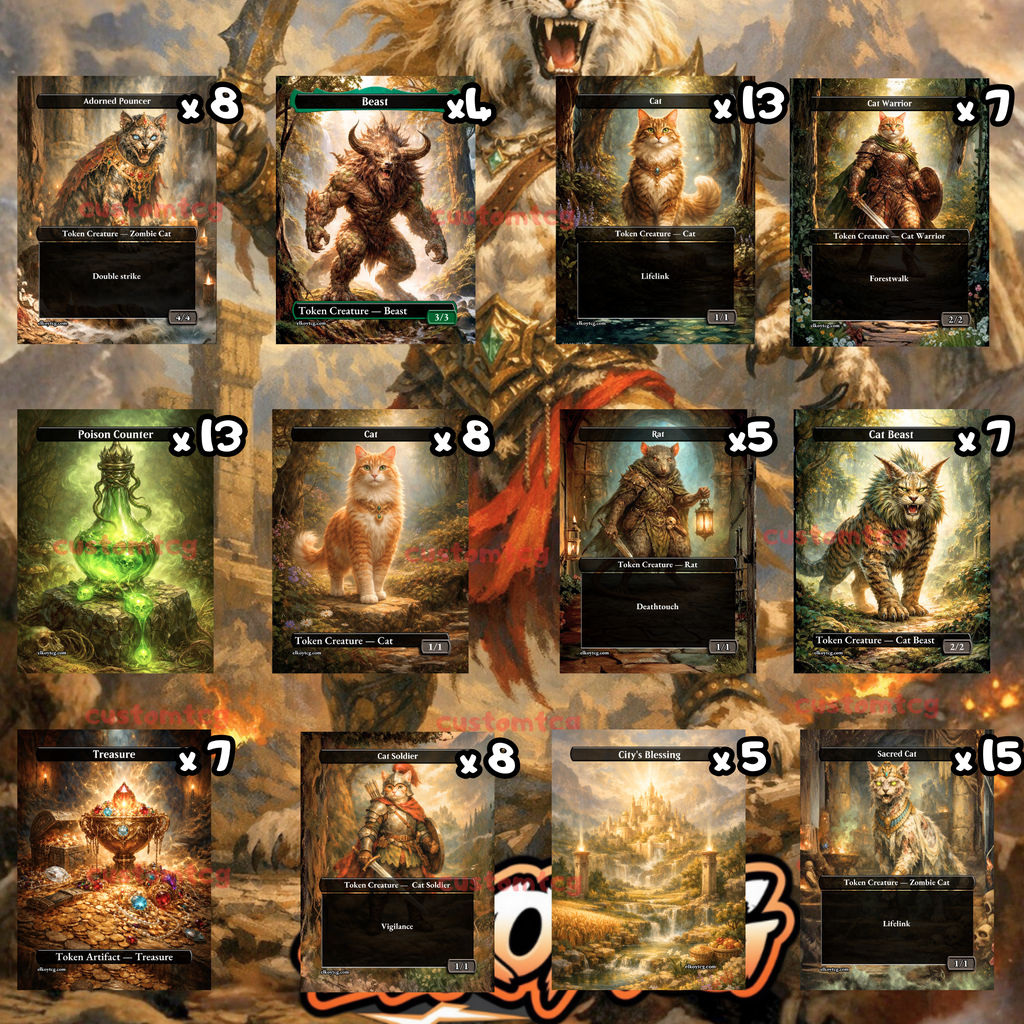 TOKEN SET 04 — Feral Pride (108 Tokens)