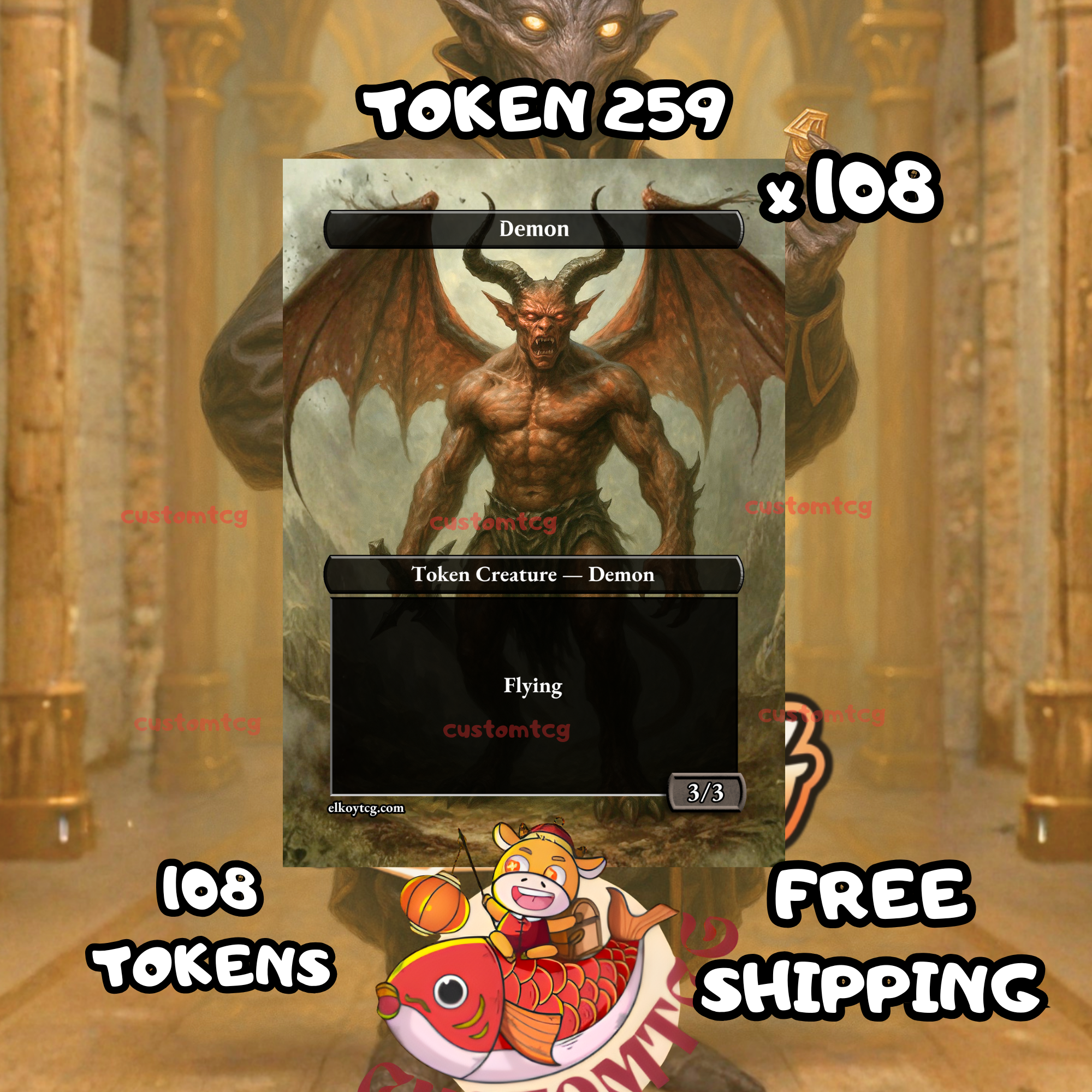 Demon token 3-3 108 copies - S259