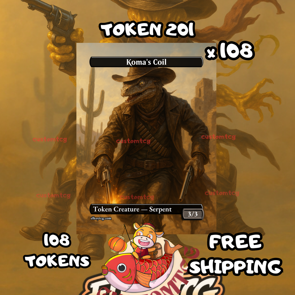 Koma's Coil token 3-3 108 copies - S201