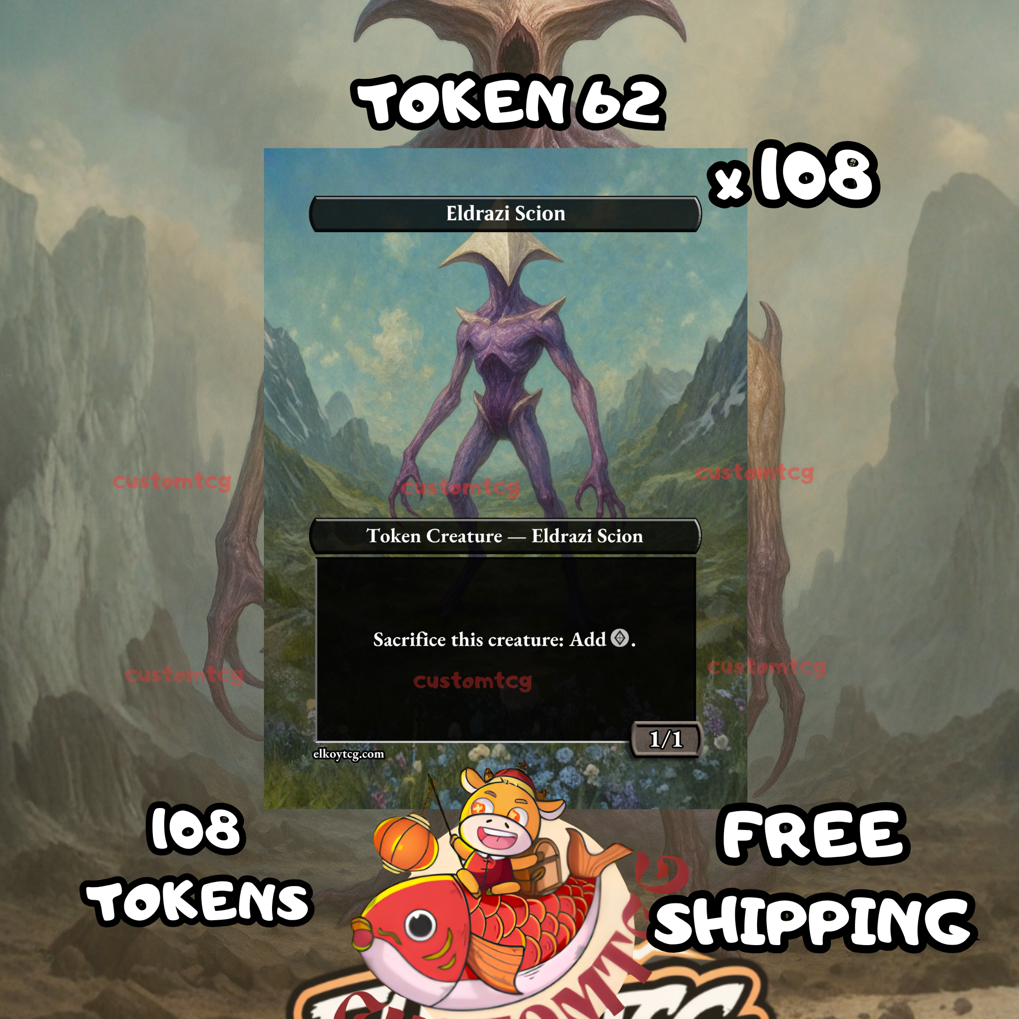 Eldrazi Scion token 1-1 108 copies - S62