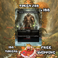 Garruk Cursed Huntsman Emblem token 108 copies - S280