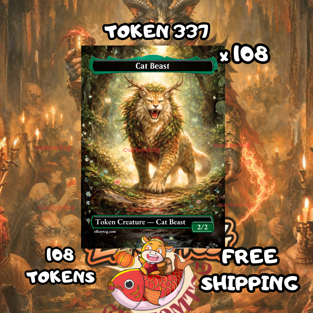 Cat beast token 2-2 108 copies - S337