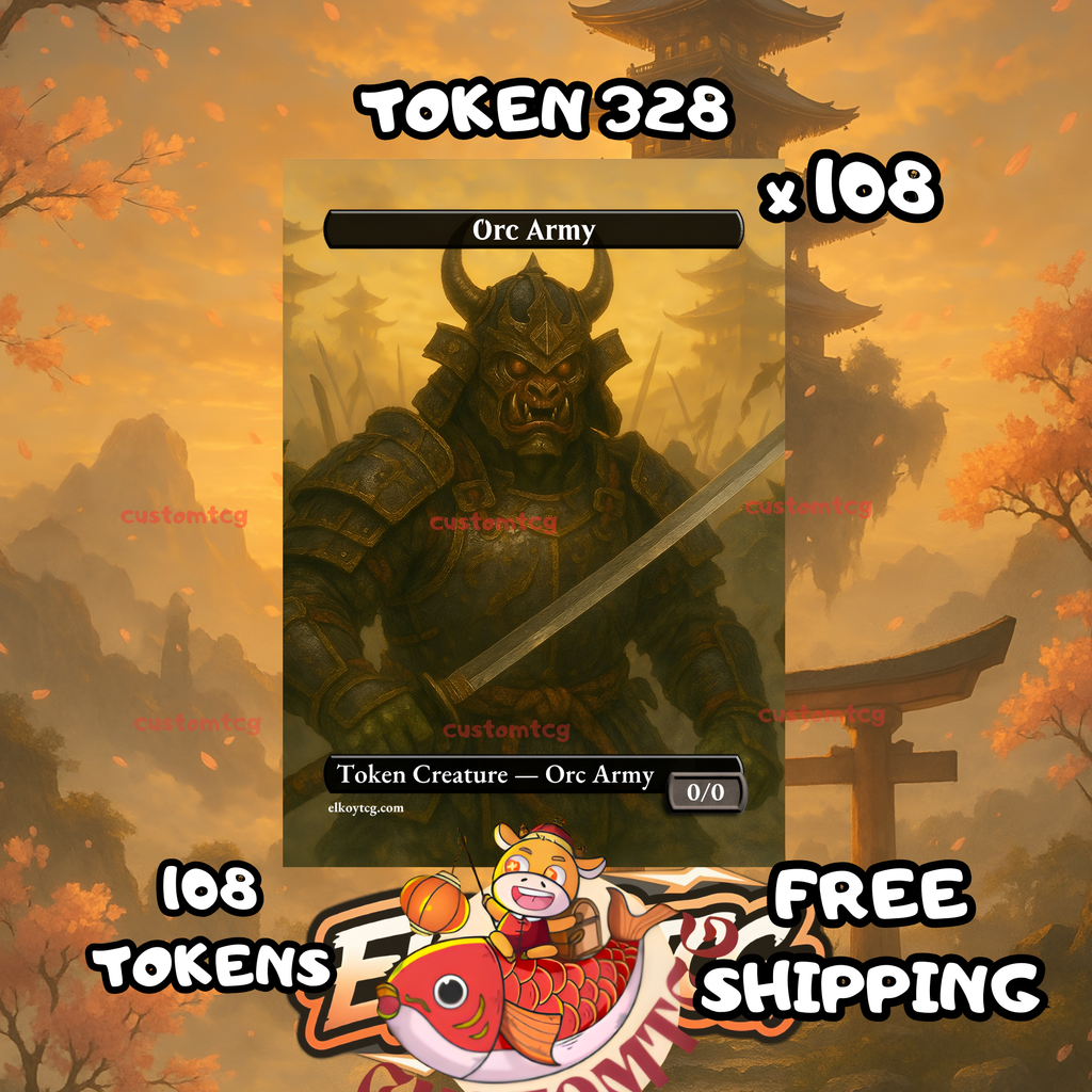 Orc army token 0-0 108 copies - S328