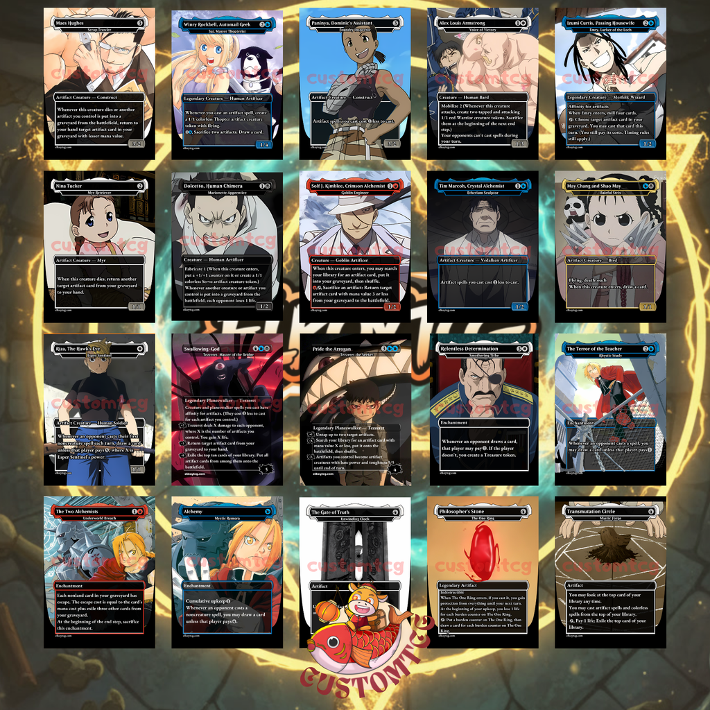 Fullmetal Alchemist Custom Commander Deck — 100 Cards + Tokens | Anime-Themed | Free Shipping