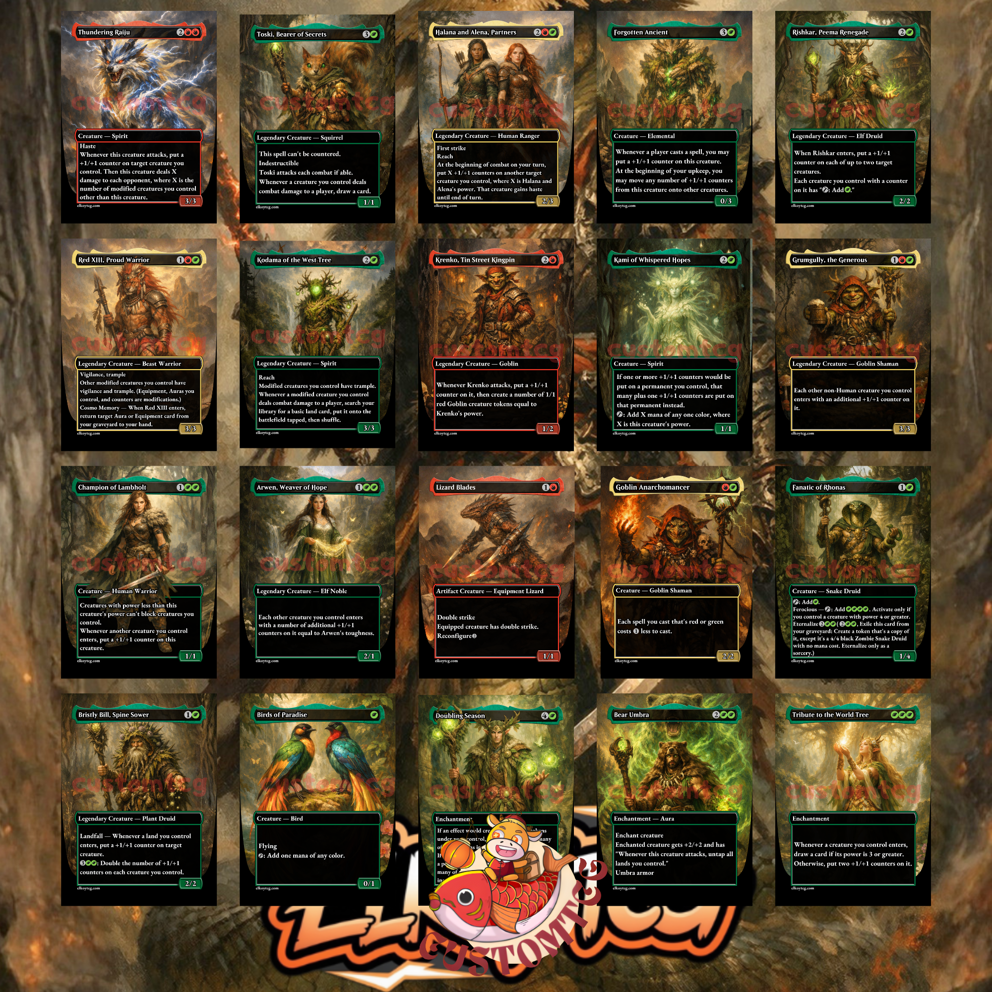 Chishiro the Shattered Blade Custom Commander Deck – 100 Cards + Tokens | +1/+1 Counters & Equipment | Fantasy Art | Unique Card Designs