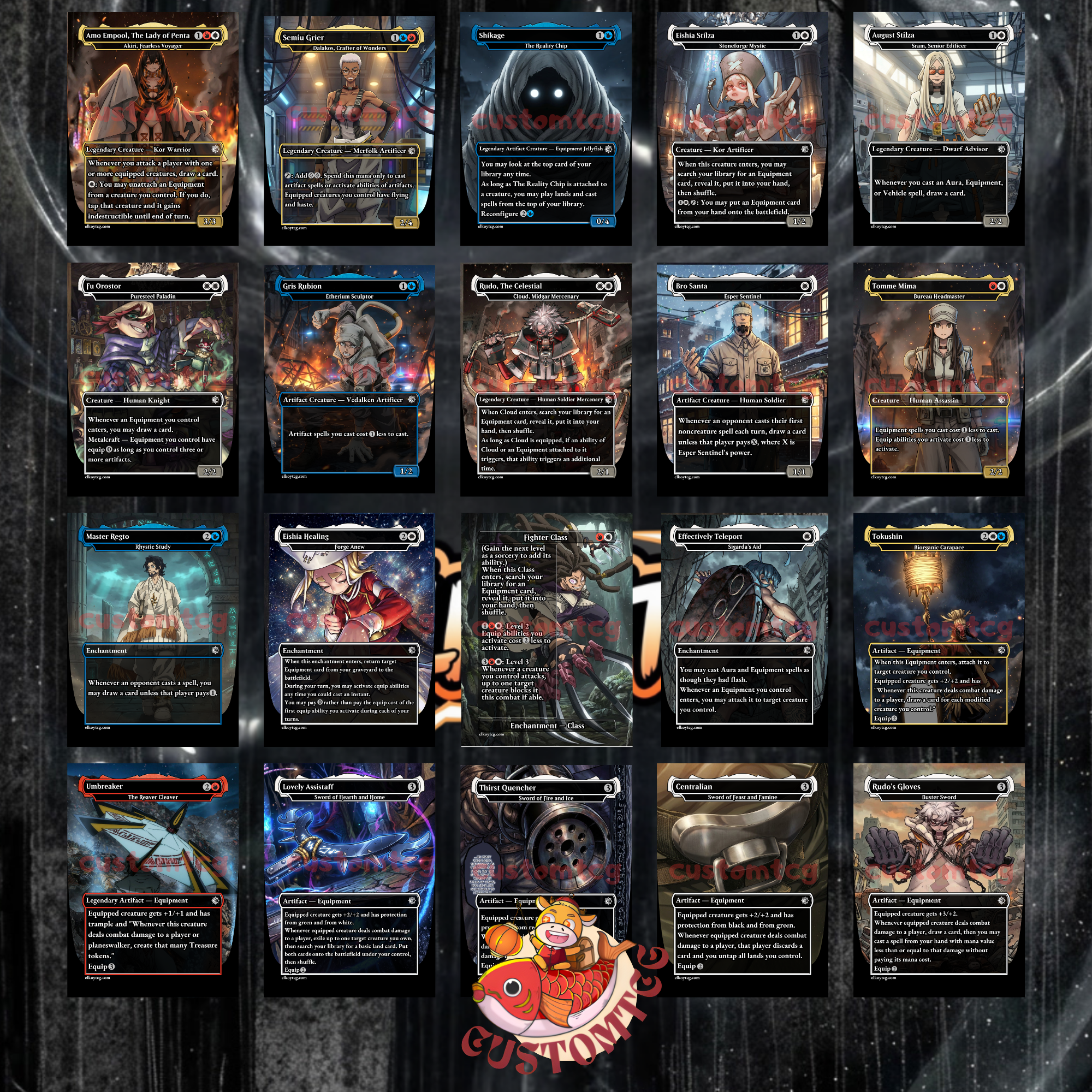 Gachiakuta Custom Commander Deck — Rudo | Cleaners vs The Pit | Anime Proxy Deck | Equipment Tribal