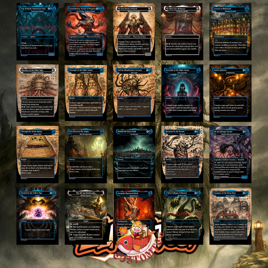 Cthulhu Custom Commander Deck — 100 Cards + Tokens | Lovecraftian Horror | Free Shipping